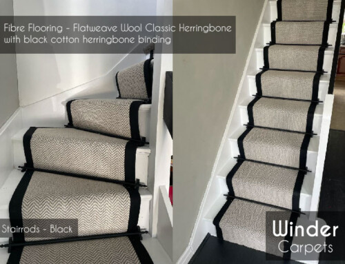 Flatweave Wool Classic Herringbone Dapple Stair Runner