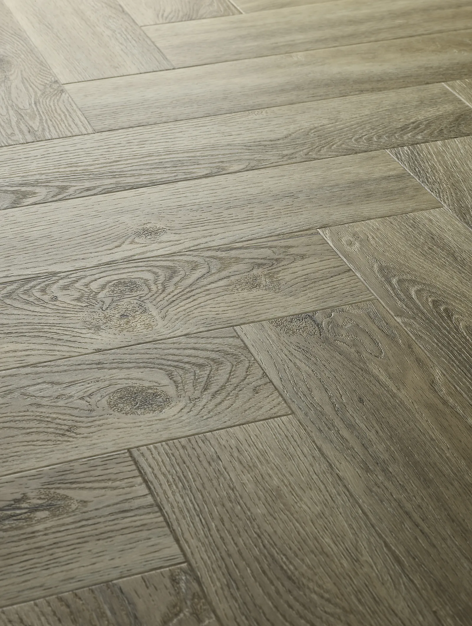 Dove Oak herringbone LVT
