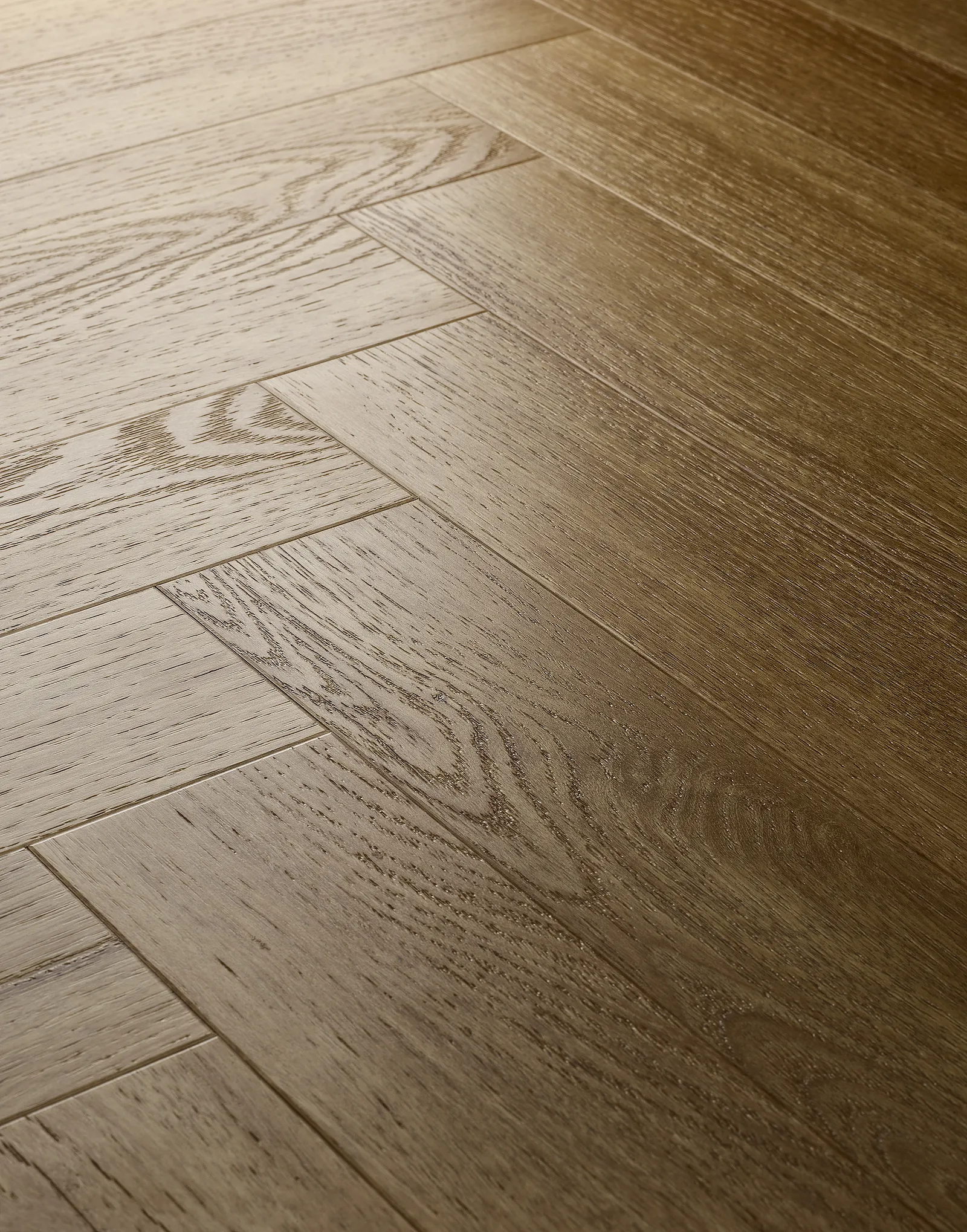 Golden Oak herringbone detail